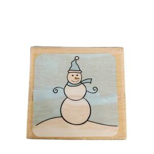 Katie & Co Snowman Christmas Mounted Rubber Stamp